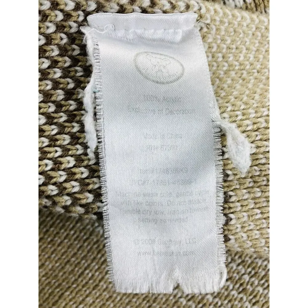 Monkey Sweater Knit Baby Blanket White Tan Beige Brown Toys ‘R’ Us Geoffrey LLC